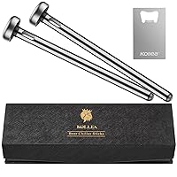 Kollea Gifts for Men Dad, 2 Beer Chiller Sticks for Bottles, Funny Mens Birthday Gift Ideas for Father Boyfriend, Stainless Steel Wort Chillers