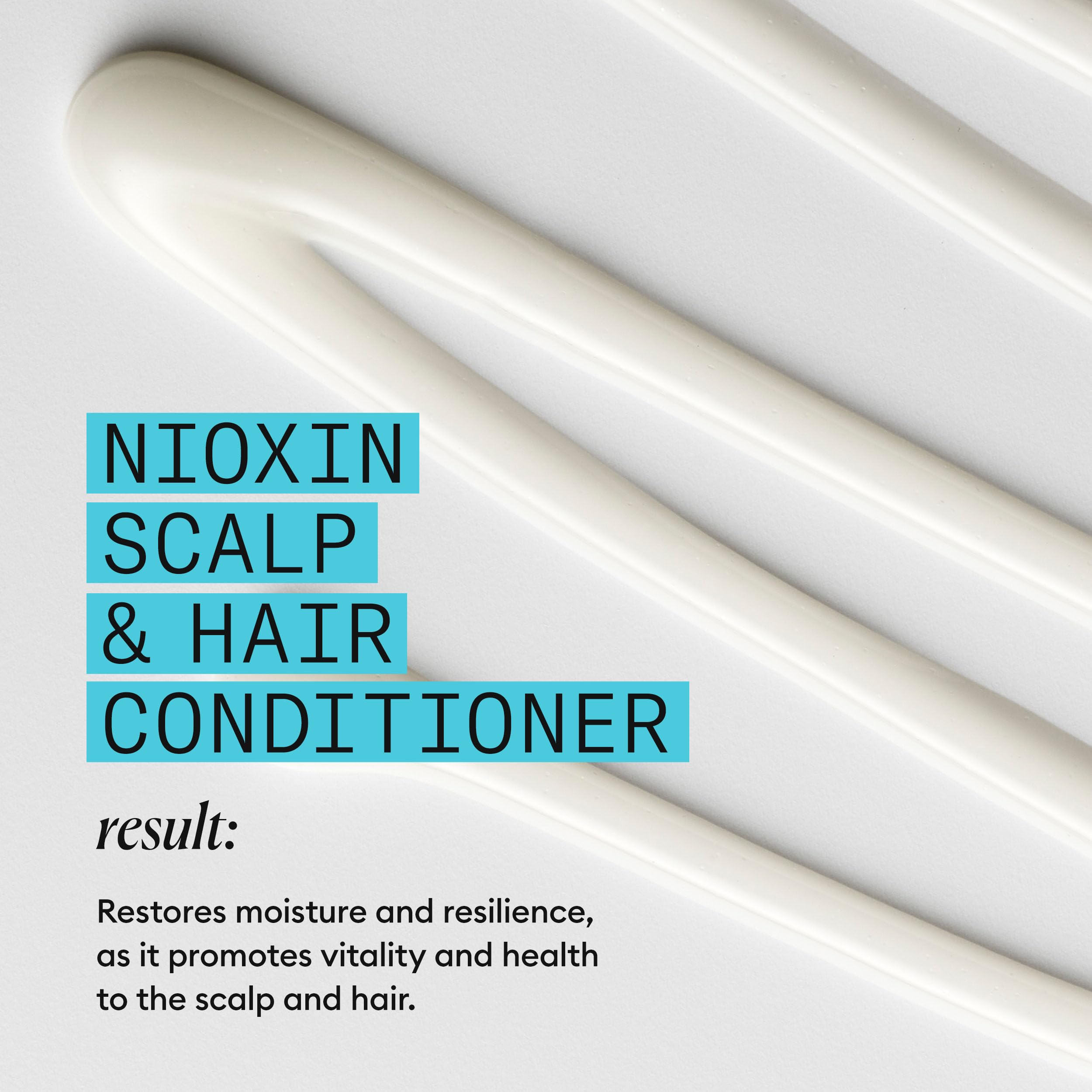 Nioxin System 3 Scalp + Hair Conditioner - Hair Thickening Conditioner for Damaged Hair with Light Thinning, 10.1oz