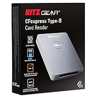 CFexpress Type B Card Reader, USB 3.1 Gen 2 10Gbps CFexpress Reader, Portable Aluminum CFexpress Memory Card Adapter Thunderbolt 3 Compatible, Support Android/Windows/Mac OS