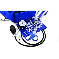 ADC 769-641RB Pro's Combo IV Adult Fanny Pack Essentials Kit with Prosphyg 760 Pocket Aneroid Blood Pressure Sphygmomanometer, Royal Blue