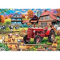 Buffalo Games - Country Life - European Countryside - 500 Piece Jigsaw Puzzle for Adults Challenging Puzzle Perfect for Game Nights - Finished Size 21.25 x 15.00