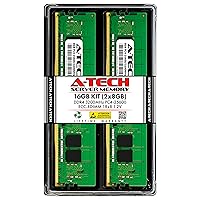 A-Tech 16GB Kit (2x8GB) DDR4 3200MHz PC4-25600 ECC RDIMM 1Rx8 1.2V Single Rank ECC Registered DIMM 288-Pin Server & Workstation RAM Memory Upgrade Modules (A-Tech Enterprise Series)
