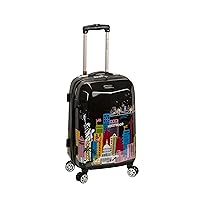 Rockland Departure Hardside Spinner Wheel Luggage Set, Assorted/Multicolor, Carry-On 20-Inch
