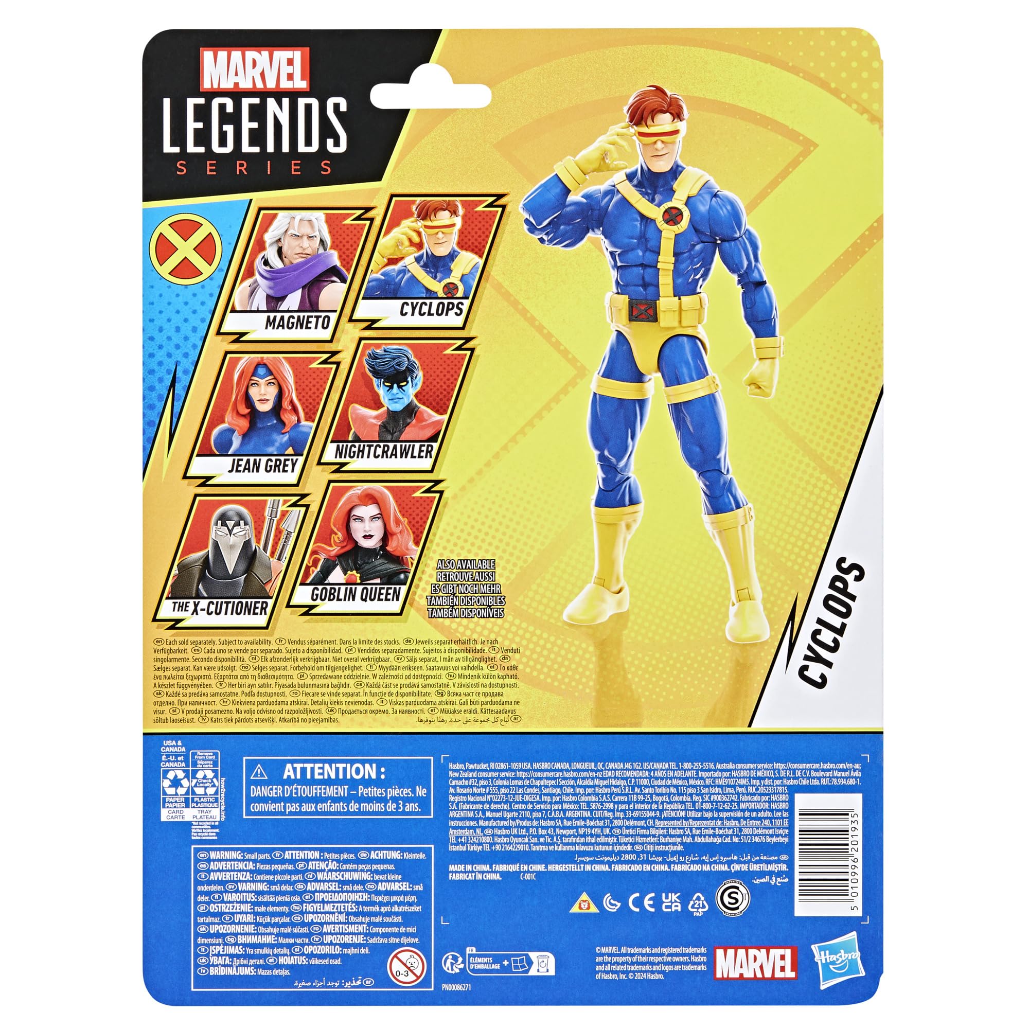 Marvel Legends Series Cyclops, X-Men ‘97 Collectible 6-Inch Action Figure