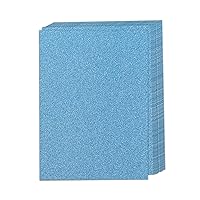 Glitter Cardstock Paper A4, 20 Sheets Creative Colored Shimmer Sparkly Paper Thin Craft Cardstock Paper for DIY Party Graduation Decor, Birthday Party Decor (Sky Blue)