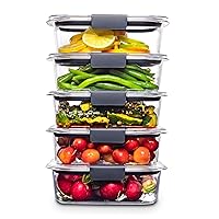 Brilliance BPA Free Food Storage Containers with Lids