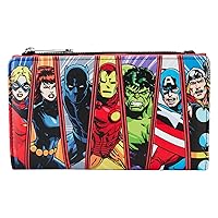 Loungefly Avengers 60th Glow in The Dark Anniversary Wallet, Amazon Exclusive