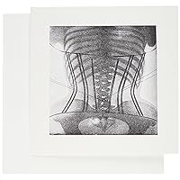 3dRose Set of 12 Greeting Cards, Image of Early X Ray of Woman Wearing Corset (gc_171644_2)