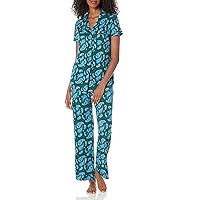 Cosabella Women's Bella Printed Short Sleeve Top & Pant Pajama Set