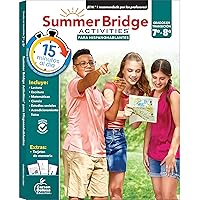 Summer Bridge Activities Spanish Workbook, Bridging Grade 7 to 8 in Just 15 Minutes a Day, Reading, Writing, Math, Science, Social Studies, Summer Learning Activity Book With Spanish Flash Cards