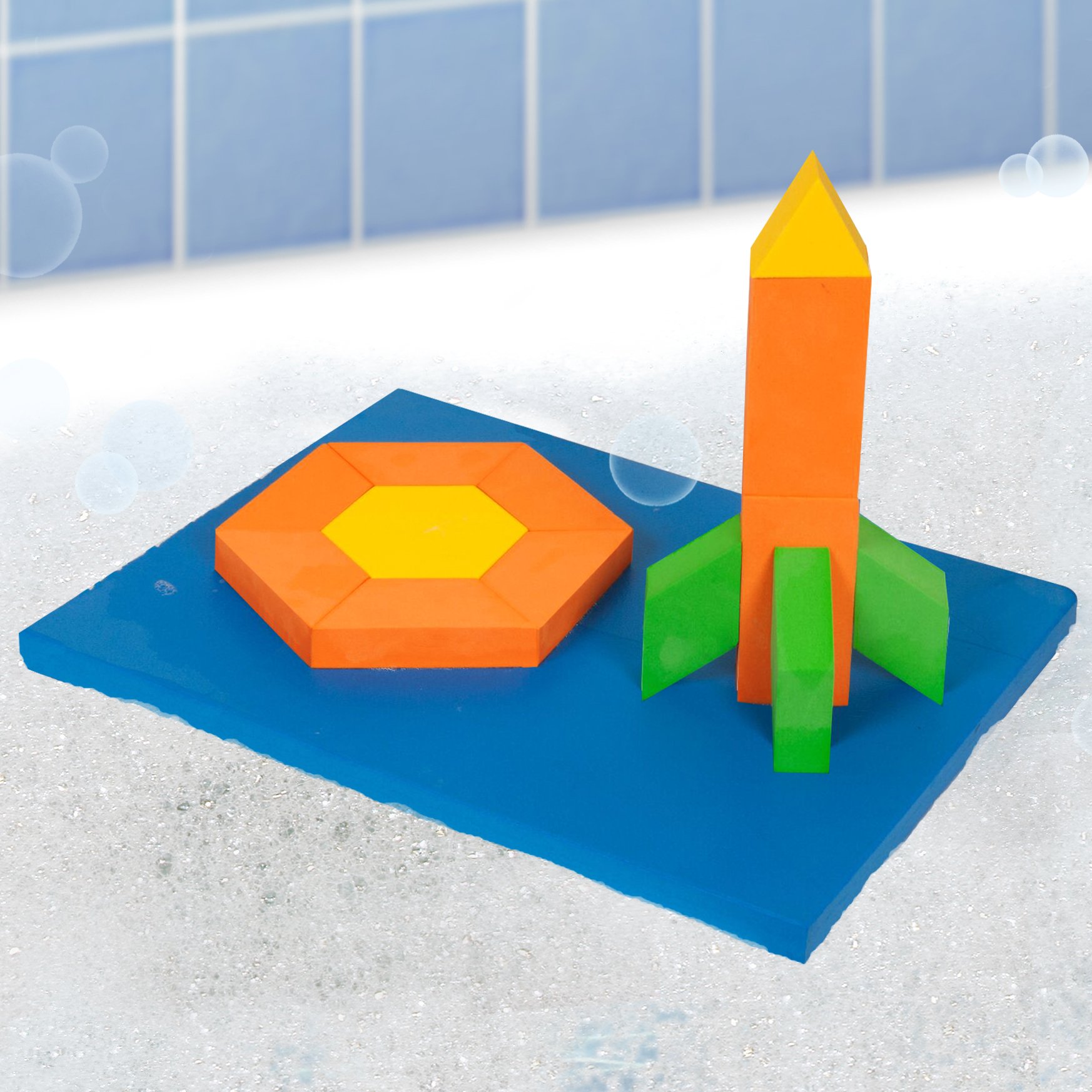BathBlocks Stem Discovery Blocks STEM Blocks Tower Blocks Educational Bath Toy Pool Toy in Science Museums and Childrens Museums nationwide.