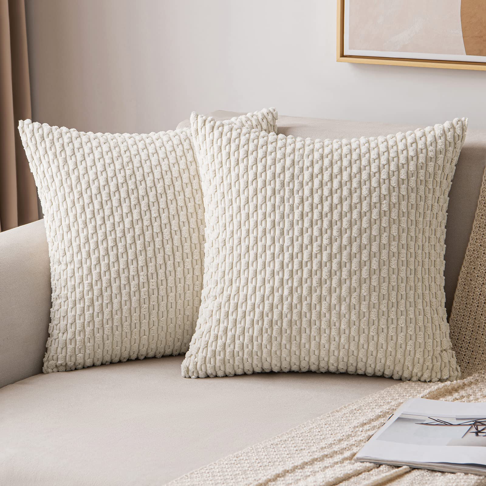 Mua MIULEE Throw Pillow Covers Soft Corduroy Decorative Set of 2 ...