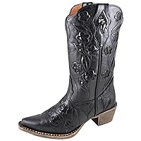 Smoky Mountain Boots Children Girls Victoria Black Faux Leather Western 10.5 D