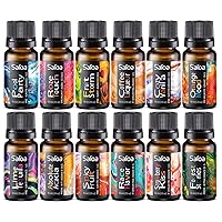 12 Essential Oil Blends Set for Diffuser, Premium Candle & Soap Making Fragrance Oils, Unique Essentials Oil Scents for Home & DIY Crafts, Candle Making Supplies Pure Aromatherapy Oils for Humidifiers