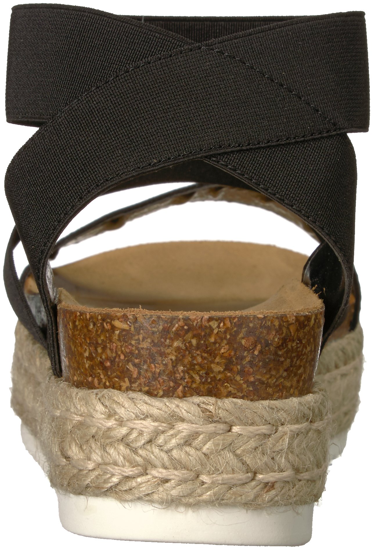 Steve Madden Women's Kimmie Wedge Sandal, Black, 9 M US