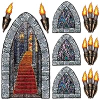 Stairway, Window & Torch Props Party Accessory (1 count) (9/Pkg)