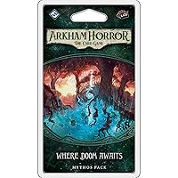 Arkham Horror The Card Game Where Doom Awaits MYTHOS PACK | Horror Game | Mystery Game| Cooperative Card Game| Ages 14+ | 1-2 Players| Average Playtime 1-2 Hours | Made by Fantasy Flight Games, Green