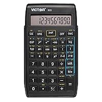 Victor 920 Compact Scientific Calculator with Hinged Case, 10-Digit LCD