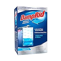 DampRid Fragrance Free Hanging Moisture Absorber, 16 oz., 3 Pack - Eliminates Musty Odors for Fresher Air, Ideal Moisture Absorbers for Closet, 14% More Moisture Absorbing Power*