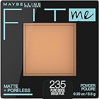 Maybelline Fit Me Matte + Poreless Pressed Face Powder Makeup & Setting Powder, Pure Beige, 1 Count