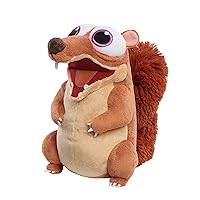 Just Play The Ice Age Adventures of Buck Wild Baby Scrat 10.5-Inch Animated Feature Plushie with Sound Effects, Kids Toys for Ages 3 Up, Amazon Exclusive