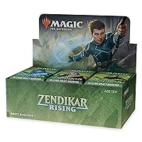 Magic The Gathering Zendikar Rising Draft Booster Box | 36 Booster Packs (540 Cards) + 1 Box Topper | 36 Full Art Lands | Factory Sealed