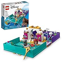 Disney The Little Mermaid Story Book 43213 Fun Playset with Ariel, Prince Eric, and Ursula Micro-Doll, Disney Princess Toy, Birthday Present for Kids and Fans Aged 5 and up