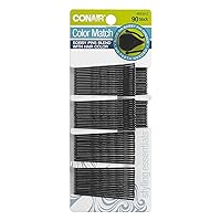Conair Styling Essentials Bobby Pins, Black, 90 ct.