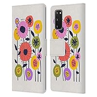 Head Case Designs Officially Licensed Ayeyokp Minimal Flower Market Plants and Flowers Leather Book Wallet Case Cover Compatible with Samsung Galaxy S20 / S20 5G