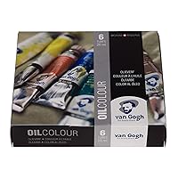 Van Gogh Oil Color Paint, 6x20ml Tubes, Starter Set