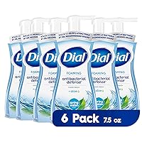 Dial Antibacterial Foaming Hand Wash, Spring Water, 7.5 fl oz (Pack of 6)