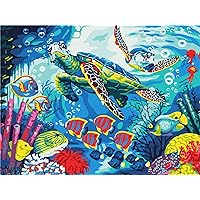 DIY Paint by Numbers for Adults Kids Sea Tortoise 16