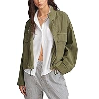 Lucky Brand Women's Utility Cropped Trench Jacket