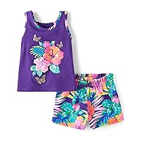 The Children's Place baby-girls And Toddler Sleeveless Tank Top and Shorts 2-piece Set