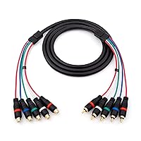 YPbPr Component Video Female-to-Male RCA Extension Cable