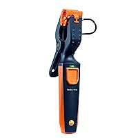 testo 115i Temperature Probe – Pipe Clamp Thermometer for Heating and Cooling Systems – Temperature clamp HVAC for in-Pipe Measurements - HVAC Thermometer with Bluetooth and App Operation