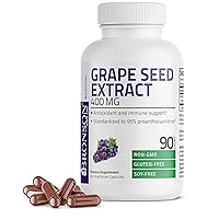 Grape Seed Extract 400 mg - Antioxidant & Immune Support - Standardized Extract with 95% Proanthocyanidins- Non GMO, 90 Vegetarian Capsules