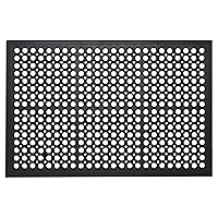 A1HC Anti Fatigue Multi-Purpose Rubber Mat, 24X36 Inches, Grease Proof Drainage Mat for Bars, Restaurants, Commercial Kitchen Mat,Pool Entrance Mat,Patio Mat, Anti Slip Waterproof Rubber Mat, Black