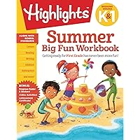 Summer Big Fun Workbook Bridging Grades K & 1: Ready for First Grade at Home, First Grade Summer Workbook with Letters, Reading , Writing, Addition, Subtraction and More (Highlights Summer Learning) Summer Big Fun Workbook Bridging Grades K & 1: Ready for First Grade at Home, First Grade Summer Workbook with Letters, Reading , Writing, Addition, Subtraction and More (Highlights Summer Learning) Paperback Spiral-bound