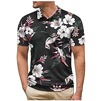 Men's Short Sleeve Summer Short Sleeve Plus Size Outdoor Shirt Sport Golf Trendy T Shirts Printed Fashion Retro Short Sleeve Top Father's Day Gift