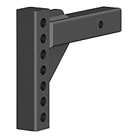 CURT 17100 Replacement Weight Distribution Hitch Shank, 2-Inch Receiver, 2-In Drop, 6-Inch Rise, CARBIDE BLACK POWDER COAT