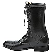 Mens Man DRAGSTER Mid Calf Genuine Motorcycle Riding Leather Fashion Stylish Boots