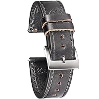 torbollo Horween Leather Watch Strap for Men Women,18mm,20mm,22mm High-end Quick Release Watch Bands Handmade Watch Strap Soft Vintage Replacement