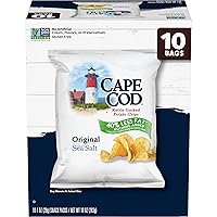 Cape Cod Potato Chips Original Less Fat, 1 Oz, 10 Ct