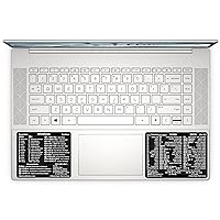 SYNERLOGIC Windows + Word/Excel (for Windows) Quick Reference Guide Keyboard Shortcut Stickers, No-Residue Vinyl (Black/Large/Combo)