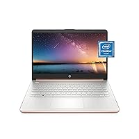 HP 14 Laptop, Intel Celeron N4020, 4 GB RAM, 64 GB Storage, 14-inch Micro-edge HD Display, Windows 11 Home, Thin & Portable, 4K Graphics, One Year of Microsoft 365 (14-dq0030nr, 2021, Pale Rose Gold)