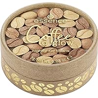 essence | Coffee to Glow Highlighter Beans | Unique Coffee Bean Shape & Warm Gold Radiant Shades | Vegan & Cruelty Free | Free from Gluten, Parabens, Oil, Alcohol & Microplastic Particles