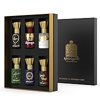 Adilqadri Assorted Luxury Alcohol Free Long Lasting Roll-on Attar Perfume Gift Set for Unisex Alcohol-free for All Occasions (6 Ml/0.2 Fl Oz Each)