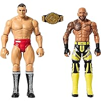 Mattel WWE Ricochet vs Gunther Championship Showdown Action Figure 2-Pack with Intercontinental Championship, 6-inch