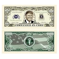 Pack of 50 - Donald Trump Commander in Chief Presidential Limited Edition Million Dollar Bill